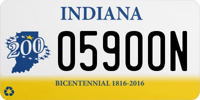 IN license plate 059OON
