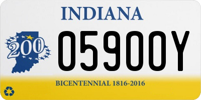 IN license plate 059OOY