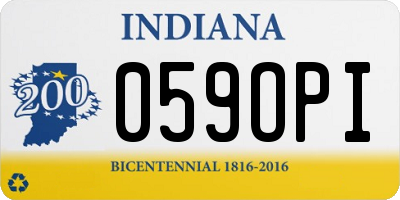 IN license plate 059OPI
