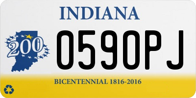 IN license plate 059OPJ