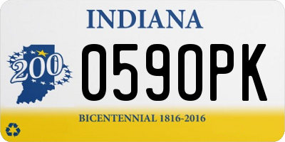 IN license plate 059OPK