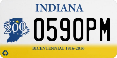 IN license plate 059OPM