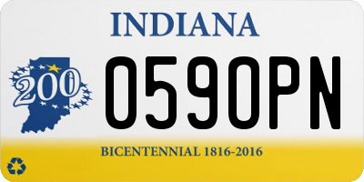 IN license plate 059OPN
