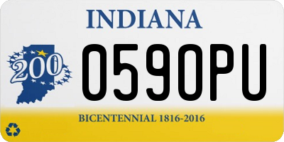 IN license plate 059OPU