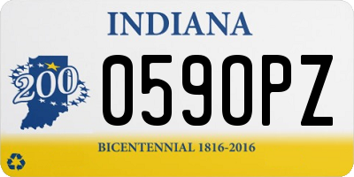 IN license plate 059OPZ