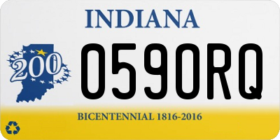 IN license plate 059ORQ