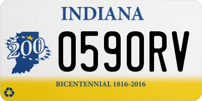 IN license plate 059ORV