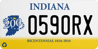 IN license plate 059ORX