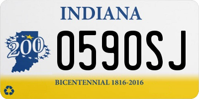 IN license plate 059OSJ