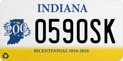 IN license plate 059OSK