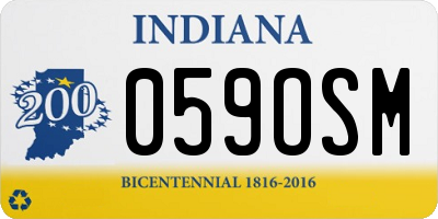IN license plate 059OSM