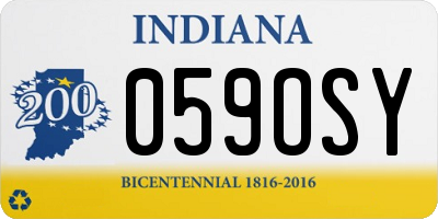 IN license plate 059OSY