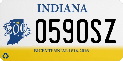 IN license plate 059OSZ