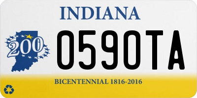 IN license plate 059OTA