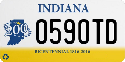 IN license plate 059OTD