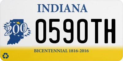 IN license plate 059OTH