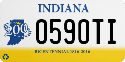 IN license plate 059OTI