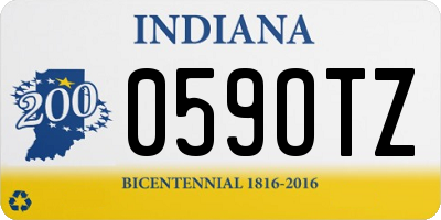 IN license plate 059OTZ
