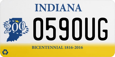 IN license plate 059OUG