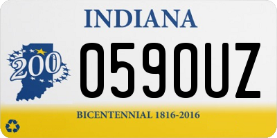 IN license plate 059OUZ
