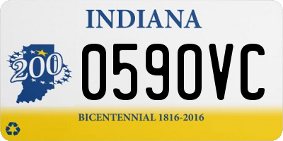 IN license plate 059OVC
