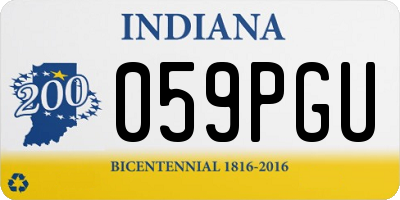 IN license plate 059PGU