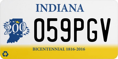 IN license plate 059PGV