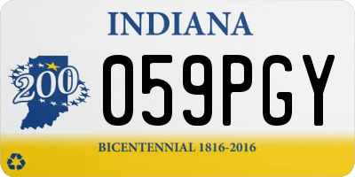 IN license plate 059PGY