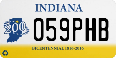 IN license plate 059PHB