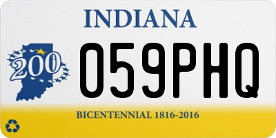 IN license plate 059PHQ
