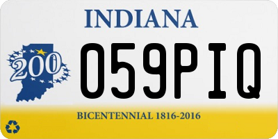 IN license plate 059PIQ