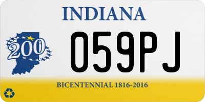 IN license plate 059PJ