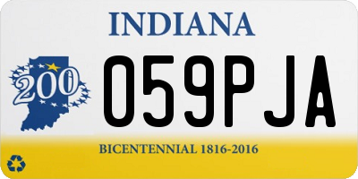 IN license plate 059PJA