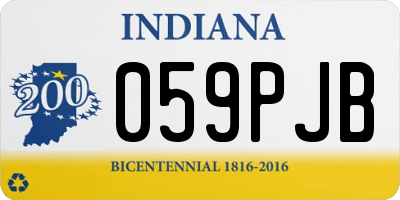 IN license plate 059PJB