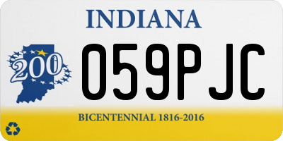 IN license plate 059PJC