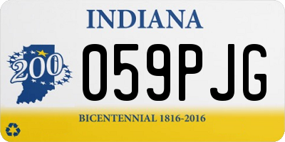 IN license plate 059PJG