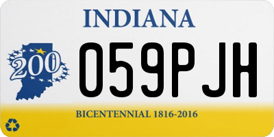 IN license plate 059PJH