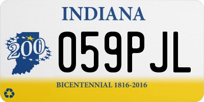 IN license plate 059PJL