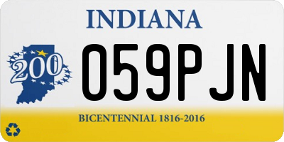 IN license plate 059PJN
