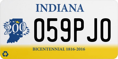 IN license plate 059PJO
