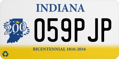 IN license plate 059PJP