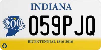 IN license plate 059PJQ