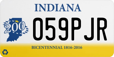 IN license plate 059PJR