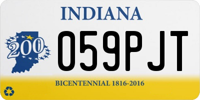 IN license plate 059PJT