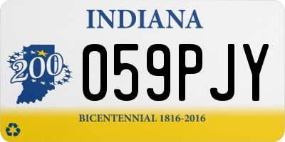 IN license plate 059PJY