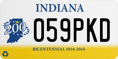IN license plate 059PKD