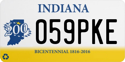 IN license plate 059PKE
