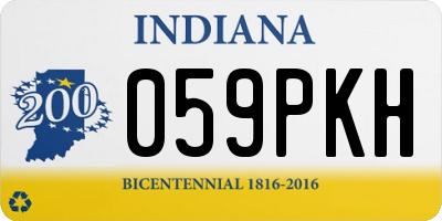 IN license plate 059PKH