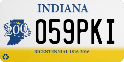 IN license plate 059PKI