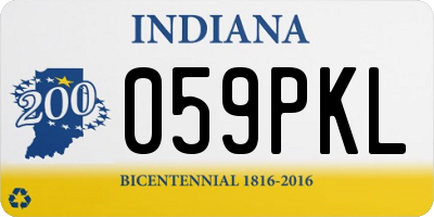IN license plate 059PKL